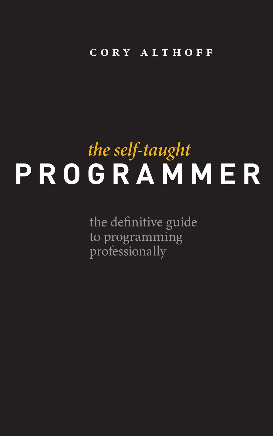 The Self-Taught Programmer book cover